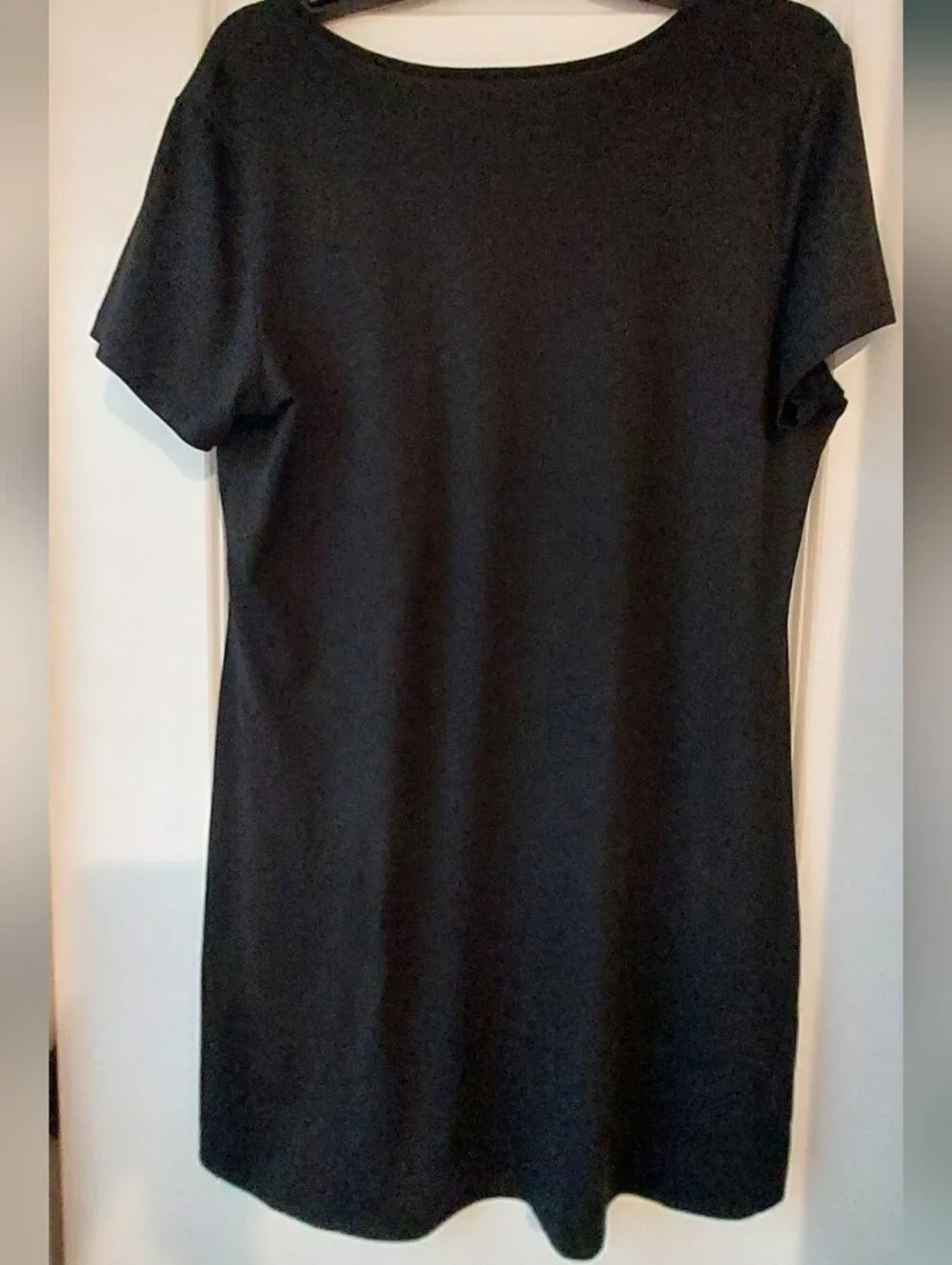 Pink Flamingo Black Nightgown Sleepshirt Loungewear Falala Holiday Lights S/M